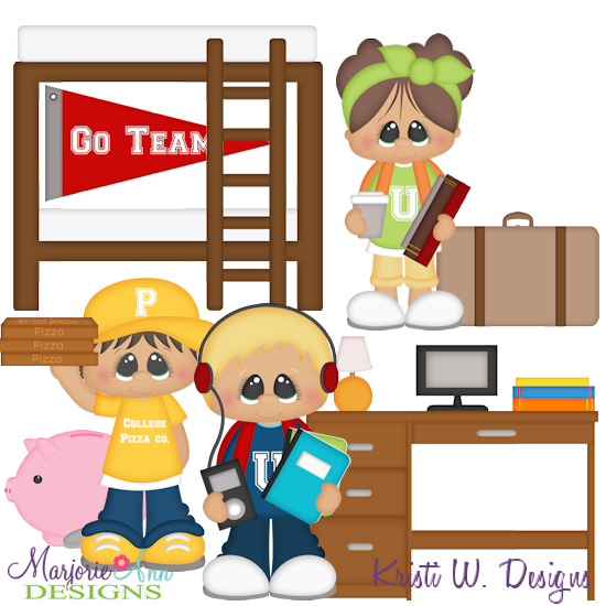 College Life SVG Cutting Files + Clipart - Click Image to Close